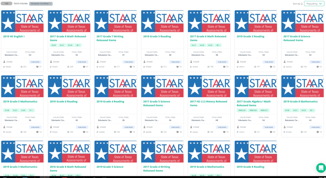 Edulastic Online STAAR Practice Tests